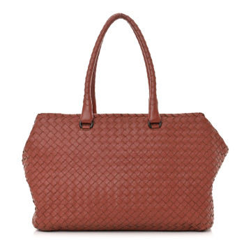 BOTTEGA VENETA Nappa Intrecciato Convertible Tote Pompei