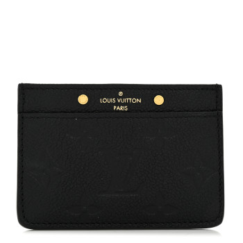 LOUIS VUITTON Empreinte Card Holder Black