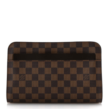 LOUIS VUITTON Damier Ebene Pochette Saint Louis Clutch LOUIS VUITTON Damier Ebene Pochette Saint Louis Clutch