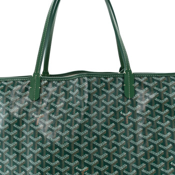 GOYARD Goyardine Saint Louis GM Green 1664059 | FASHIONPHILE