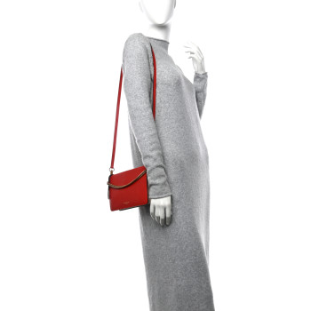 GIVENCHY Goatskin Suede Cross 3 Crossbody Bag Red