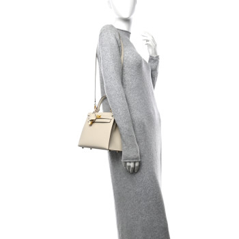 HERMES Epsom Kelly Sellier 25 Craie