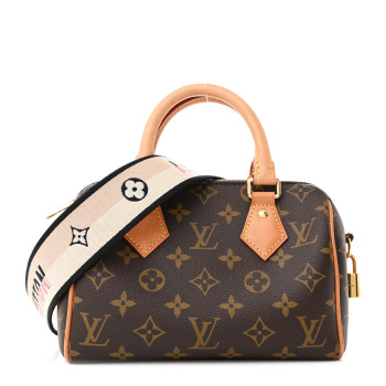 LOUIS VUITTON Monogram Speedy Bandouliere 20 Black