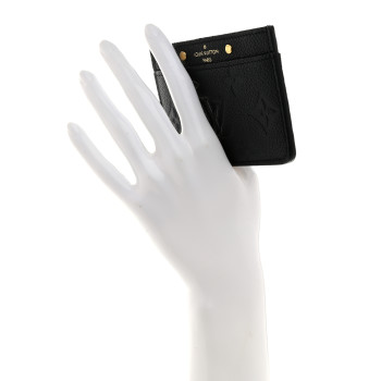 LOUIS VUITTON Empreinte Card Holder Black