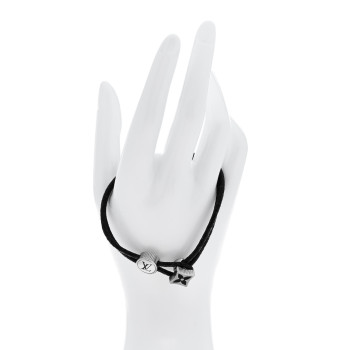 LOUIS VUITTON Monogram Eclipse Catch It Bracelet 21 Grey