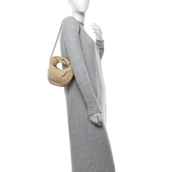 BOTTEGA VENETA Nappa Intrecciato Mini Chain Jodie Porridge
