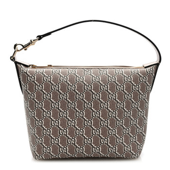 GUCCI GG Shadow Monogram Super Mini Ophidia Shoulder Bag Taupe