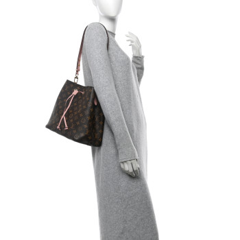 LOUIS VUITTON Monogram Neonoe MM Rose Poudre