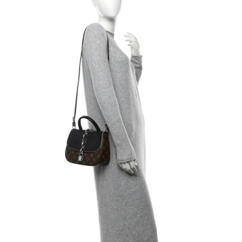 LOUIS VUITTON Calfskin Monogram Chain It Bag PM Black