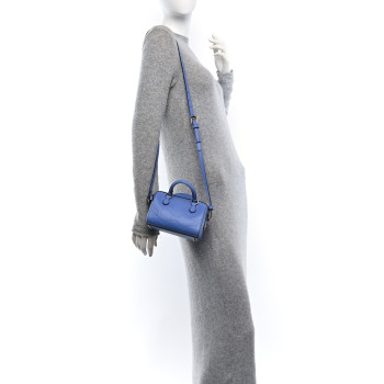 GUCCI Gilbert Calfskin Jumbo GG Embossed Super Mini Top Handle Bowler Bag Bloom Lavender