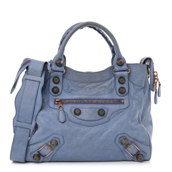 BALENCIAGA Agneau Giant 21 Rose Gold Hardware Velo Nuage