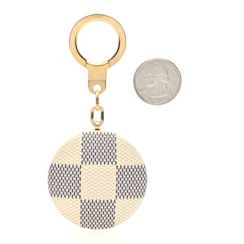 LOUIS VUITTON Damier Azur Astropill Keychain White
