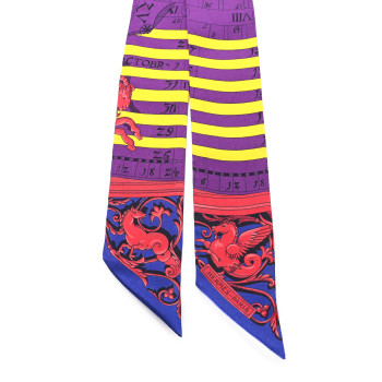 HERMES Silk Astrologie Twilly