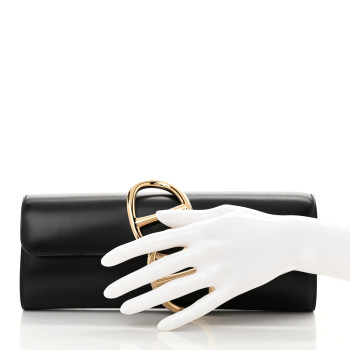 HERMES Box Egee Clutch Black