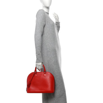 LOUIS VUITTON Epi Alma PM Carmine