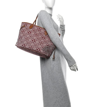 LOUIS VUITTON Jacquard Since 1854 Neverfull MM Bordeaux