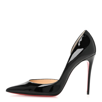CHRISTIAN LOUBOUTIN Patent Iriza 100 Pumps 38.5 Black