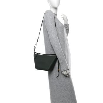 LOEWE Calfskin Mini Hammock Hobo Bottle Green
