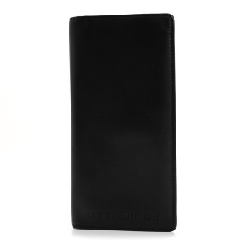LOUIS VUITTON Nappa Mens Marco Chicago Perforated Brazza Wallet Black