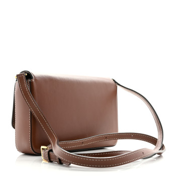 BURBERRY Calfskin Vintage Check New Hampshire Bag Archive Beige Tan
