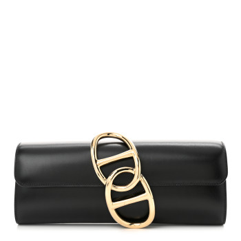 HERMES Box Egee Clutch Black