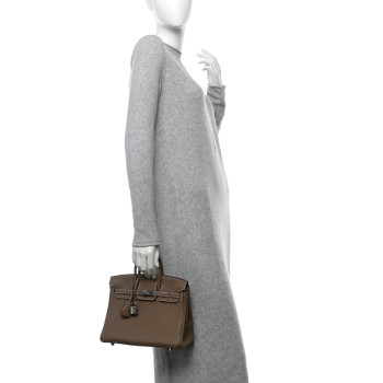 HERMES Togo Birkin 25 Etoupe