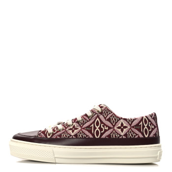 LOUIS VUITTON Jacquard Since 1854 Stellar Sneakers 35.5 Bordeaux