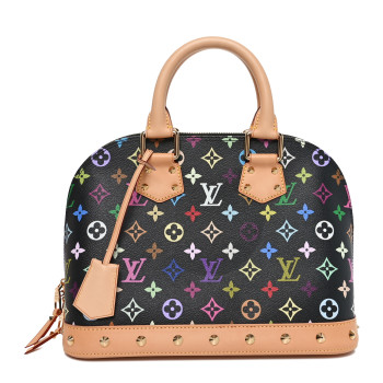 LOUIS VUITTON Monogram Multicolor Alma PM Black