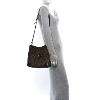 LOUIS VUITTON Monogram Odeon MM Black