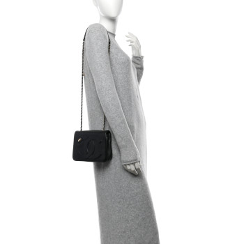 CHANEL Lambskin CC Mania Flap Bag Black