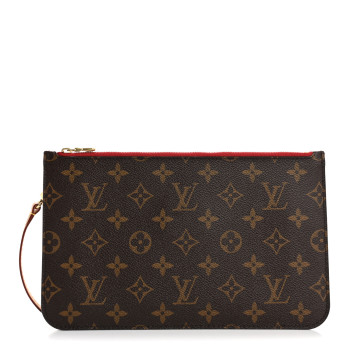 LOUIS VUITTON Monogram Neverfull MM GM Pochette Pivoine