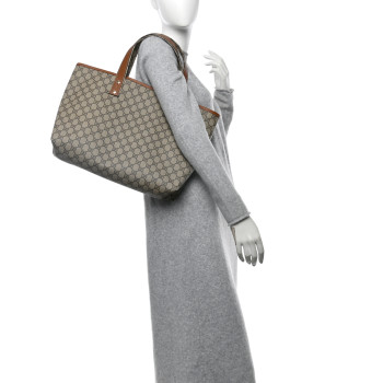 GUCCI GG Plus Monogram Medium Signature Web Loop Tote Brown