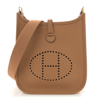 HERMES Taurillon Clemence Evelyne TPM Biscuit