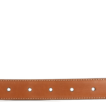 CELINE Box Calfskin Small 18mm Triomphe Belt 80 32 Tan