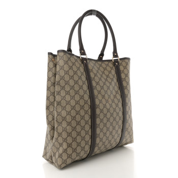 GUCCI GG Plus Monogram Joy Vertical Tote Dark Brown