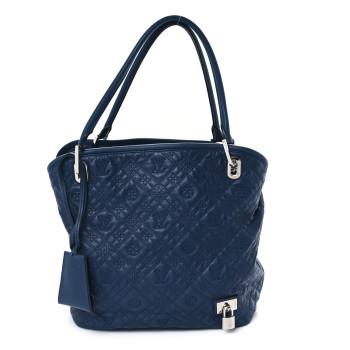 LOUIS VUITTON Monogram Lambskin Antheia Lilia GM Indigo LOUIS VUITTON Monogram Lambskin Antheia Lilia GM Indigo