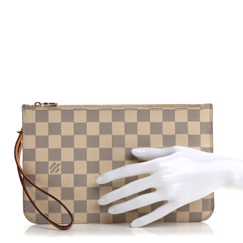 LOUIS VUITTON Damier Azur Neverfull MM GM Pochette