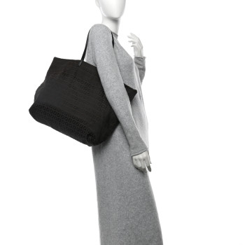 FENDI Zucchino Shopping Tote Tobacco