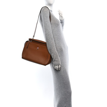 FENDI Vitello Baltico Dolce DotCom Satchel Corteccia Bubblegum