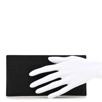 LOUIS VUITTON Calfskin Felicie Chain Wallet Card Holder Insert Black