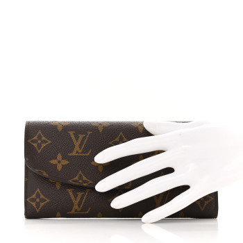 LOUIS VUITTON Monogram Emilie Wallet Rose Ballerine
