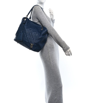 LOUIS VUITTON Monogram Lambskin Antheia Lilia GM Indigo LOUIS VUITTON Monogram Lambskin Antheia Lilia GM Indigo