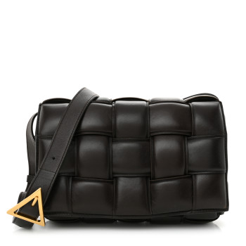 BOTTEGA VENETA Nappa Maxi Intreccio Padded Cassette Crossbody Bag Fondente