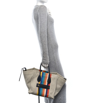 CELINE Cotton Canvas Medium Phantom Luggage Multicolor