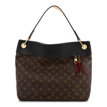 LOUIS VUITTON Monogram Tuileries Hobo Black