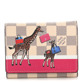 LOUIS VUITTON Damier Azur 2017 Christmas Animation Victorine Wallet