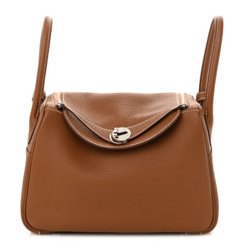 HERMES Taurillon Clemence Lindy 26 Gold