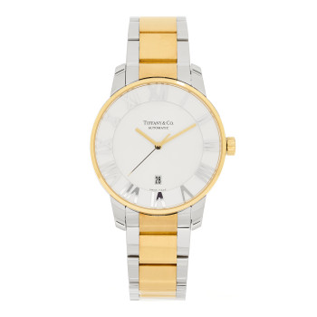 TIFFANY Stainless Steel 18K Yellow Gold 42mm Atlas Automatic Watch