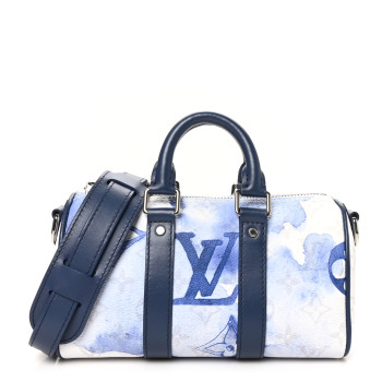 LOUIS VUITTON Monogram Watercolor Keepall XS Blue