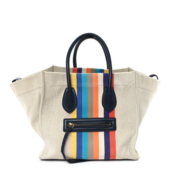 CELINE Cotton Canvas Medium Phantom Luggage Multicolor